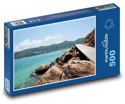 Produktbild von Puzzle 500 Ozeanküste mit Weg - martinpuzzle