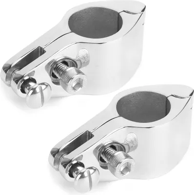 Obrázek produktu pro 2Pcs Bimini Top Jaw Slide Clamp Steel Boat Hardware Fitting for Inflatable Commercial Yachts (22MM )