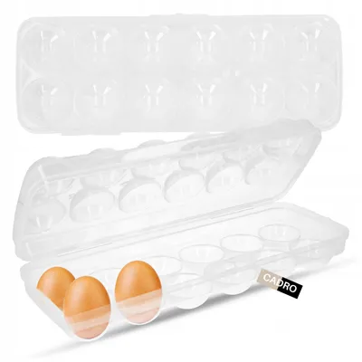 Produktbild von Cadro Eierbehälter Kühlschrank Organizer für 12 Eier