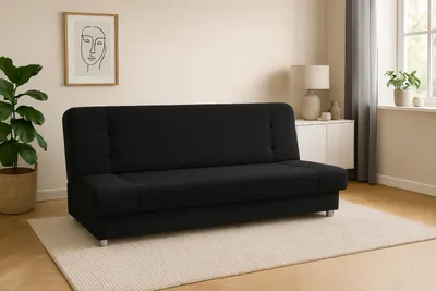 Obrázek produktu pro Rozkládací pohovka VIKI s funkcí spaní, černá Sawana 14