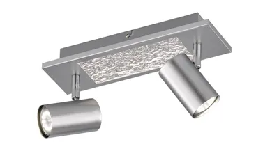 Produktbild von Deckenleuchte, Metall, silber, Spots beweglich, L 33,5 cm