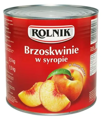 Zdjęcie produktu dla Rolnik Brzoskwinie w Syropie 2,6 kg