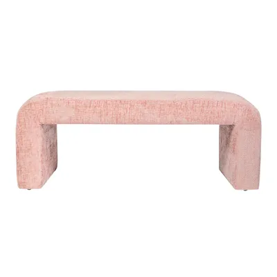 Produktbild von Leith LET70P Polsterbank lichtrosa, Chenille-Stoff, 120 cm breit