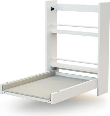 Immagine prodotto di AT4 - Fasciatoio pieghevole a parete/muro EAZY legno - Bianco - 78 x 56 x 78 cm