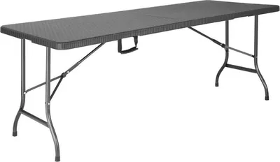 Zdjęcie produktu dla Stół bufetowy Bolero z rattanu, składany, z prostokątnym blatem 1829x743x728
