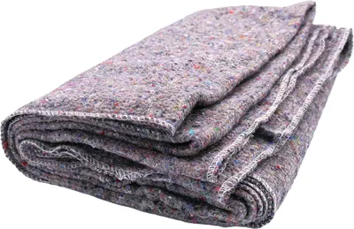 Produktbild von Umzugsdecken Möbelpackdecken Lagerdecken Packdecken, 150 x 200 cm, 330-350 g/m², Grau, 2-seitig gesäumt (10 Stück)