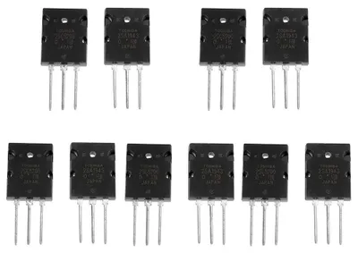 Productafbeelding van 5 paar 2SC5200 silicium PNP-vermogenstransistoren, hoge prestaties