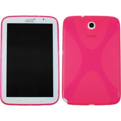 Produktbild von PhoneNatic Case kompatibel mit Samsung Galaxy Note 8.0 - pink Silikon Hülle X-Style + 2 Schutzfolien