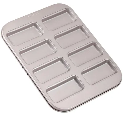 Zdjęcie produktu dla Forma do muffinek, 8 komór, powłoka nieprzywierająca, kolor złoty