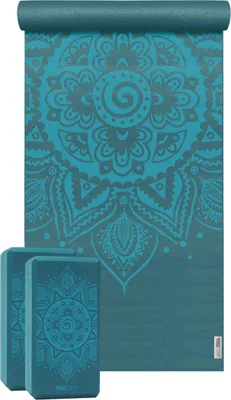 Produktbild von Yoga-Set Starter Edition - spiral mandala (Yogamatte + 2 Yogablöcke)