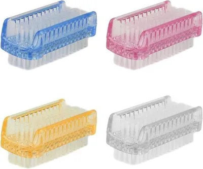 Productafbeelding van Handwasborstel Set - Dubbelzijdige Reinigingsborstels voor Vingernagels en Voeten in Diverse Kleuren