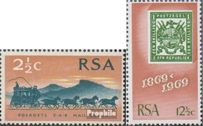 Produktbild von Briefmarken Südafrika 1969 Mi 384-385 (kompl.Ausg.) gestempelt Briefmarkenausstellung