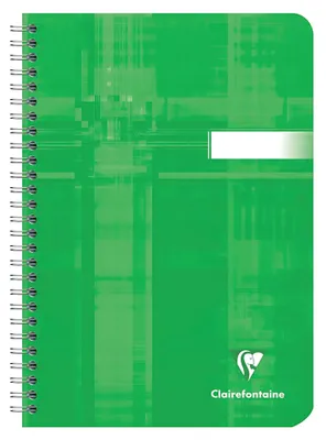 Produktbild von Clairefontaine Spiralbuch DIN A5 blanko 50 Blatt zufällige Farbe (1 Stück)