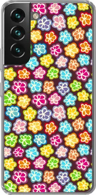 Produktbild von MuchoWow® Handyhülle Schutzhülle Hülle für Telefoonhoesje Samsung Galaxy S22 Plus Mädchen - Blume - Schnittmuster - Mädchen - Kinder - Kinder Silikon Softcase Handy Hülle - Schutzabdeckung