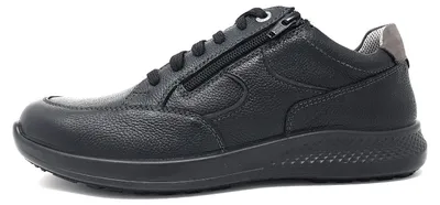 Image de Chaussures pour hommes Jomos, lacets, couleur noire, style décontracté