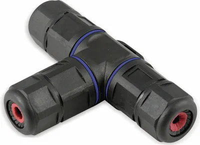 Zdjęcie produktu dla Złącze kablowe T-Verbinder - Garden - IP68 - 230V - wasserdicht bis 1m - 3-biegunowe