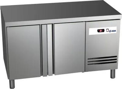 Produktbild von KBS Tiefkühltisch ohne Aufkantung 2 Türen 1342x700x850 mm Umluftkühlung