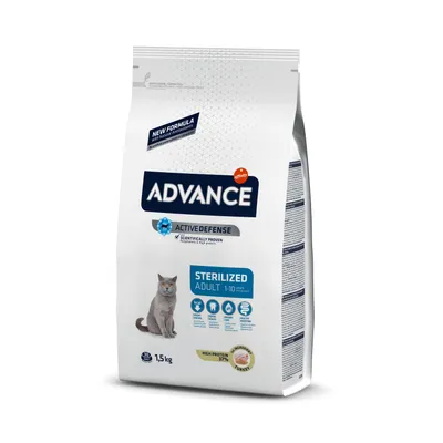 Obrázek produktu pro ADVANCE Sterilized Turkey - suché krmivo s krůtou pro sterilizované kočky 1,5 kg