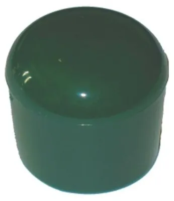 Produktbild von 20 Stück - Kappe für Rundrohr D=32/33 mm - L=26 mm GRÜN PVC