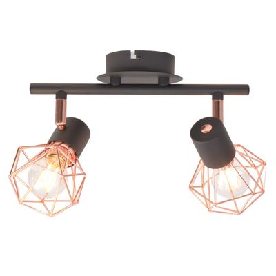 vidaXL Lampa sufitowa z 2 żarówkami LED 8 W