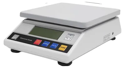 Obrázek produktu pro Elektronická přesná váha, nosnost 75 kg, přesnost 0,01 g, LCD displej, duální napájení, kompaktní rozměry