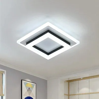Productafbeelding van Moderne acrylplafondlamp - LED-rondlamp - Warm wit licht - Geschikt voor gangen of halverlichting - 20 cm