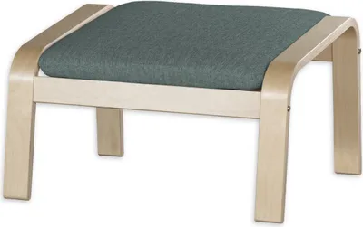 Productafbeelding van Dekoria bekleding voor Poäng hocker, grijs-blauw, hocker Poäng