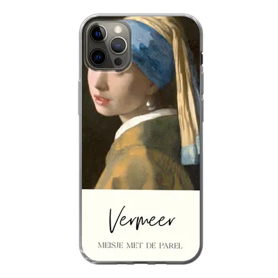 Produktbild von MuchoWow® Handyhülle Schutzhülle Hülle für iPhone 12 Pro Max Das Mädchen mit dem Perlenohrring - Vermeer Silikon Softcase Handy Hülle - Hartschale
