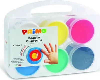 Obrázok produktu pre Primo 221TD100SP, Čierna, Modrá, Zelená, Červená, Biela, Žltá, Netoxické, Umývateľný, 100 ml