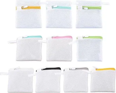 Produktbild von Set mit 10 Mini Unterwäsche und Socken Waschtaschen - Atmungsaktive Netop Aufbewahrungstasche