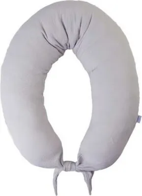 Obrázek produktu pro Těhotenský měsíční mušelín 260 cm šedý Babymatex kojící polštář