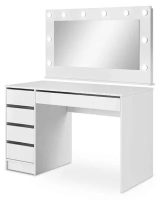 Productafbeelding van Kaptafel Adia met LED-spiegel en 2 lades 120 × 75 cm, modern