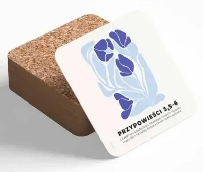 Productafbeelding van Kurkonderzetter "Met heel mijn hart", modern