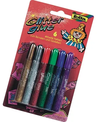 Zdjęcie produktu dla folia 570 folia Glitzerkleber "Glitterglue", 9,5 ml, farbig sortiert