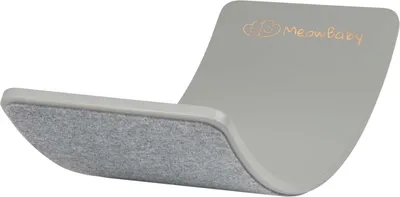 Produktbild von MeowBaby® Balancierbrett aus Holz für Kinder Montessori Balance Board Grau 80x30cm mit Filz Grau