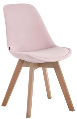 Produktbild von Besucherstuhl Borneo V2 Samt natura pink