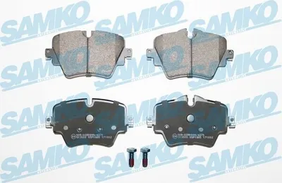 Produktbild von SAMKO 5SP1985 Bremsbeläge Satz Vorne Bremsklötze für BMW 3 Touring (G21) 5 Touring (G31) 1 Schrägheck (F40) X1 (F48) 5 Limousine (G30, F90)