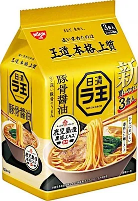 Produktbild von Nissin | Suppe Raoh Tonkotsu Shoyu Ramen - 3 X 100g - Geschmack Schweinefleisch - Soja - Instant