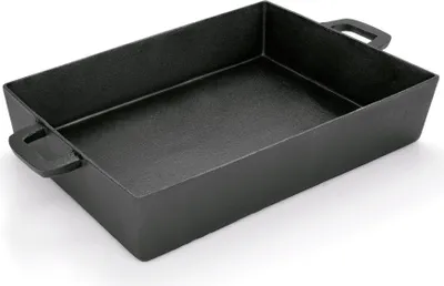 Produktbild von Gusseisenbräter, mit festen Griffen, 40(49,5)x28x7,5 cm
