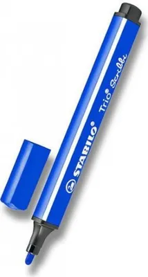Obrázok produktu pre STABILO Trio Scribbi, 1 farba/farieb, Modrá, Vlákno, 2 mm, Modrá, Trojuholník
