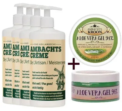 Produktbild von 4 x 450 ml Pumpstöße + 1 x Aloe-Vera-Gel 100 ml