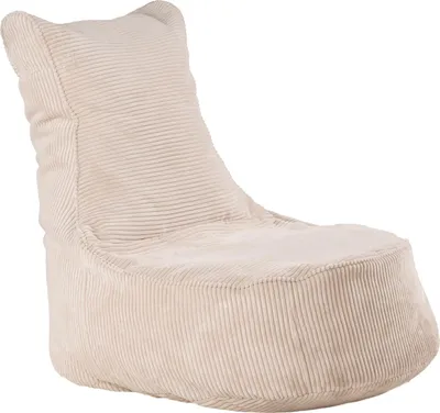 Produktbild von Sitzsack - Beige - Cordbezug - EPS-Styropor-Kügelchen - H 95 cm - mit Rückenlehne