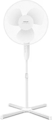 Produktbild von SENCOR SFN 4010WH Stojanový ventilátor, 3 rychlosti, průměr lopatek 40 cm, automatická horizontální rotace 90°, nastavitelný úhel sklonu, nastavitelná výška od 104 do 127 cm, 40 W