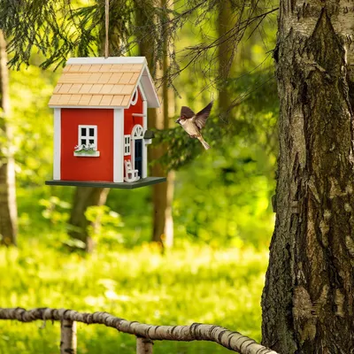 Produktbild von Famanu Vogelhaus Dekorativ Landhausstil - HxBxT: 25 x 18,5 x 18,5 cm