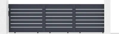 Produktbild von VOGEL 5m Schiebetor H.140cm grau Aluminium