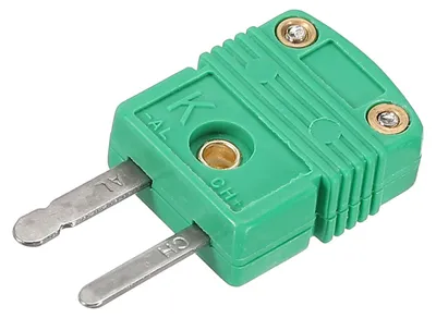 K-Typ Thermokoppeldraad, Stecker, 220 °C, grün