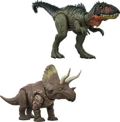 Produktbild von Jurassic World Gigantic Thrashers Dinosaurier-Spielzeugfigur, 2 Angriffe und Evolutionsfunktion, 4 Jahr(e), Gemischte Farben, Kunststoff