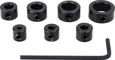 Produktbild von Tiefenbohrset 8 Stück - Tiefenstopper Tiefenbegrenzer - Holzbearbeitung 3-12 mm .