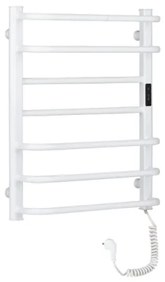Productafbeelding van Elektrische handdoekdroger Ricardo, met display - 126 W - wit, glanzend - 660x550 mm