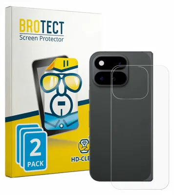 Produktbild von 2x Für Google Pixel 11 Pro Fold (Rückseite) Schutzfolie BROTECT Displayschutz Display Schutz Folie Klar Transparent